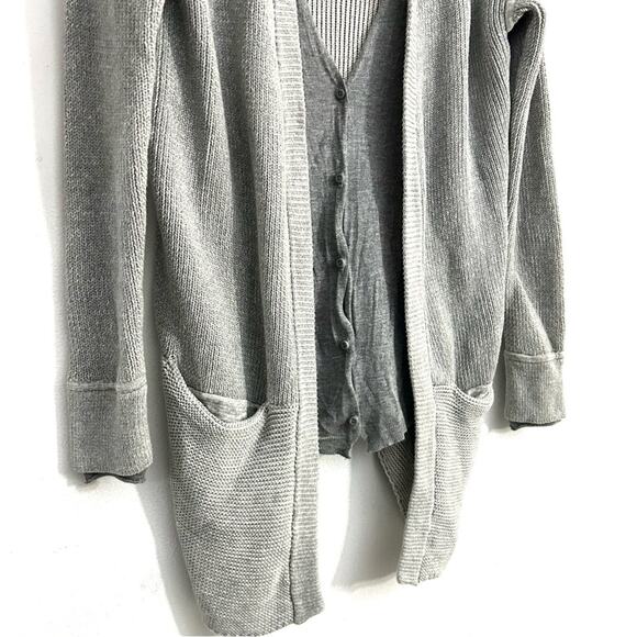 Lululemon Vestigan Cardigan Sweater Cashmere Blend Grey minimalist EUC size 6 - Picture 11 of 15